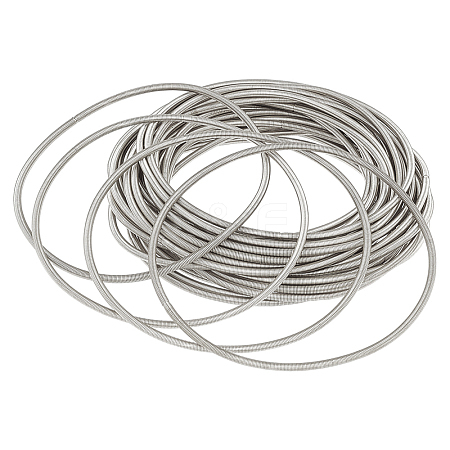 30Pcs Spring Bracelets TWIR-BBC0001-06P-1