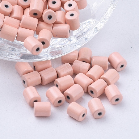 Spray Painted Alloy Beads PALLOY-G268-N02-006-1