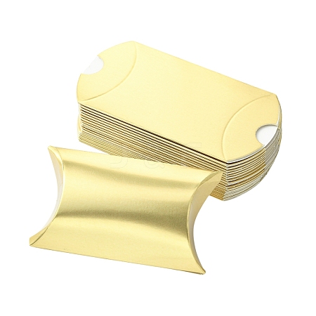 20Pcs Laser Cardboard Paper Pillow Candy Packing Boxes CON-YW0001-94G-1