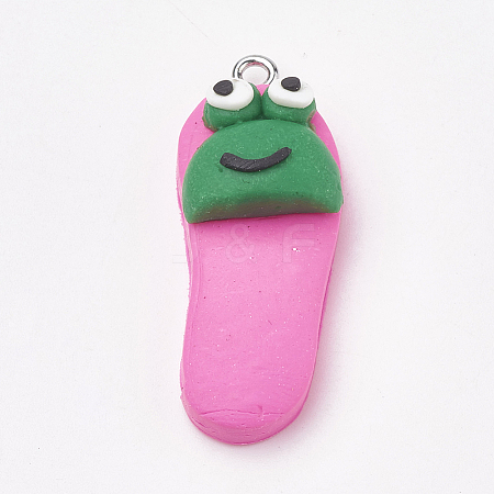 Handmade Polymer Clay Pendants LS-X-CLAY-T012-25-1