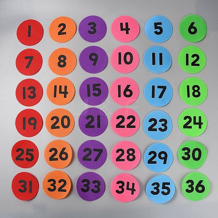 Round Shape Markers Carpet Markers DIY-WH0504-877-1