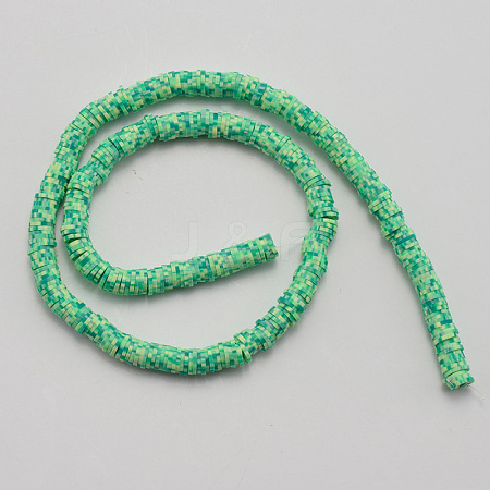 Handmade Polymer Clay Beads Strand. DIY Accessories for Bracklet & Necklace Making CLAY-TAC0002-01A-08-1