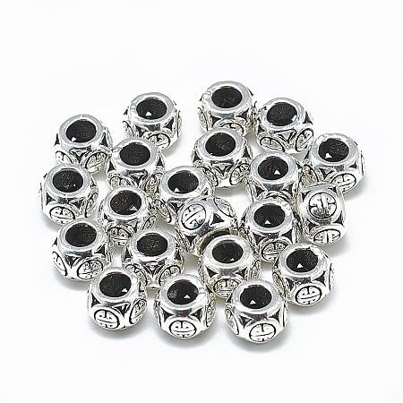 Thailand 925 Sterling Silver European Beads STER-T002-42AS-1
