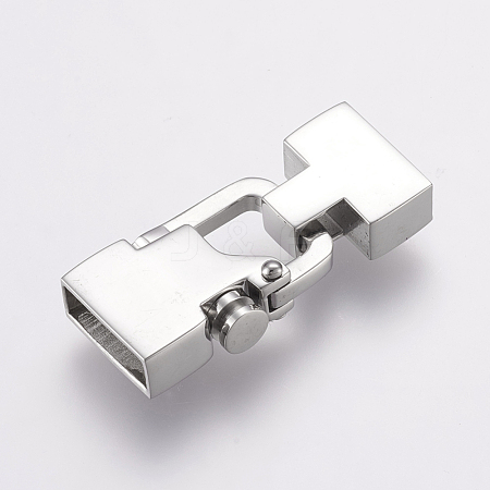 304 Stainless Steel Clasps STAS-E144-136P-1