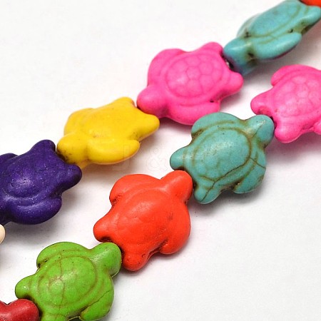 Dyed Synthetic Turquoise Beads Strands LS-G-M152-01-B-1