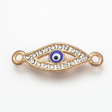 Alloy Rhinestone Links connectors ALRI-T004-30LG-1