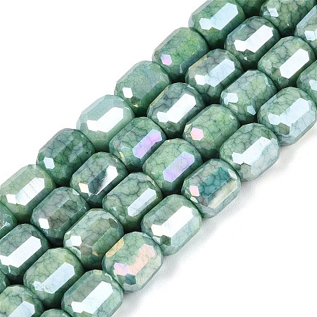 Anti-Tarnish Electroplate Glass Beads Strands EGLA-N027-03A-15-1