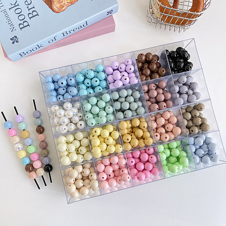 Opaque Acrylic Beads OACR-N138-19-1
