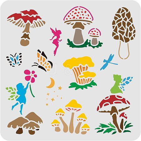 Plastic Reusable Drawing Painting Stencils Templates DIY-WH0172-305-1