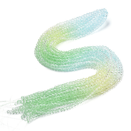 Transparent Glass Beads Strands X-GLAA-E036-07Z-01-1