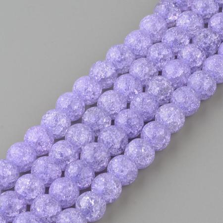 Synthetic Crackle Quartz Beads Strands GLAA-S134-10mm-15-1