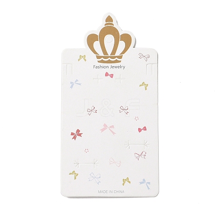 Rectangle Crown Earring Display Cards CDIS-P007-D01-1