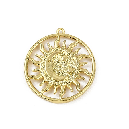 Brass Pendants KK-M322-17G-1