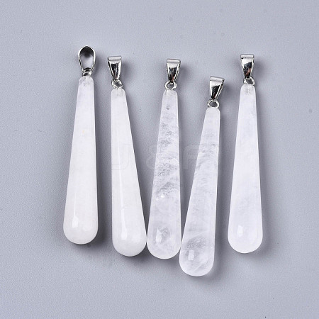 Natural Crackle Quartz Big Pendants G-T131-17I-1