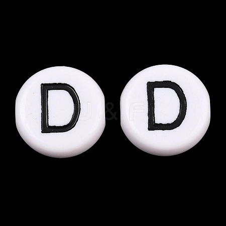 Opaque Acrylic European Beads AC-CBA3BDD-01D-1