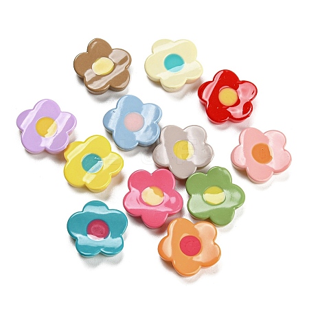 Opaque Resin Cabochons X-RESI-D003-01-1