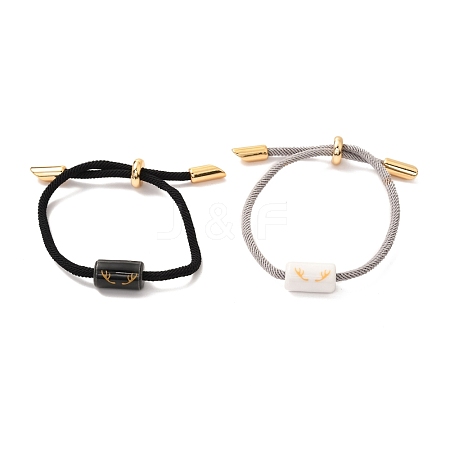 Adjustable Nylon Thread Cords Bracelets BJEW-G634-02-1