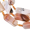Dyed & Heated Natural Banded Agate Beads Strands GG-CBAB9C6-D05-01-5