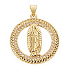 1Pc Brass Micro Pave Cubic Zirconia Pendants KK-TA0002-80A-G-1