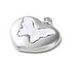 304 Stainless Steel Acrylic Pendants STAS-M091-02B-P-2