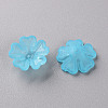 Transparent Frosted Acrylic Bead Caps MACR-S371-04A-755-2