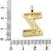 Brass Micro Pave Cubic Zirconia Pendants KK-B126-02G-Z-3