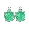 Gradient Color & Luminous Opaque Resin Pendants RESI-S011-01B-1