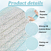 Stretchable Elastic Polyester & Rhinestone Fabric AJEW-WH0580-51-4