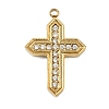304 Stainless Steel Rhinestone Pendants STAS-P430-01A-G01-1