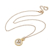 Brass Twelve Constellations Tarot Pendant Necklaces NJEW-Q006-01G-G-2
