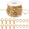 DIY 304 Stainless Steel Paperclip Chains Necklace/Bracelets Making Kits DIY-BBC0002-49-1