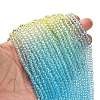 Transparent Painted Glass Beads Strands DGLA-A034-T3mm-A13-2