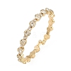 Iron Rhinestone Bangles for Women BJEW-A156-02G-4