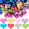 60Pcs UV Plating Opaque Acrylic Beads MACR-SP0001-66-1