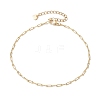 304 Stainless Steel Oval Link Chains Anklets for Women AJEW-AN00623-1