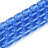 Transparent Glass Beads Strands GLAA-T028-14T-A03-1
