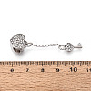 Alloy Rhinestone European Dangle Charms MPDL-Q208-113-3