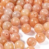 100Pcs 8mm Natural Peach Calcite Round Beads DIY-LS0002-27-4