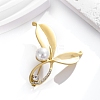 Leaf Zinc Alloy Rhinestone Brooches PW-WG10228-01-3