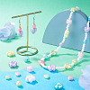 140G 7 Styles Opaque ABS Plastic Beads MACR-TA0002-82-7
