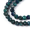 Natural Chrysocolla and Lapis Lazuli Beads Strands G-T143-15-3