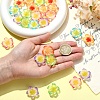 30Pcs 6 Colors Resin Cabochons RESI-YW0005-98-5