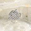 Brass Micro Pave Clear Cubic Zirconia Open Cuff Rings for Women Men KK-B124-12P-1