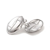 Oval 304 Stainless Steel Stud Earrings for Women EJEW-L272-011P-2
