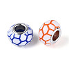 Acrylic Enamel European Beads GPDL-N006-01A-01-3