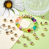 Light Gold Alloy Enamel Beads ENAM-CJ0002-14-5