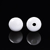 Opaque Solid Color Glass Beads GLAA-N007-6mm-A02-2