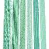 Electroplate Opaque Solid Color Glass Beads Strands EGLA-A044-P6mm-L14-2