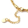Brass Enamel Elephant Charm Bracelets BJEW-L652-22-G-5