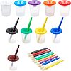 Plastic Painting Brushes Pens Sets DIY-NB0003-30-1